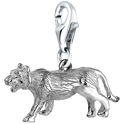 Image of Nenalina Charm Tiger Pendant, for All Brands of Bracelets and Necklaces, Made 925 Sterling Silver, 713169 000