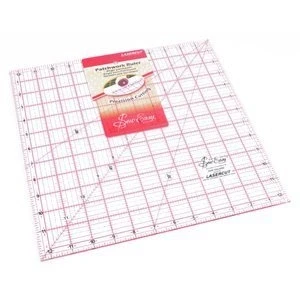 Image of Sew Easy Patchwork Quilt Square Ruler for Dressmaking, and Quilting Clear 12.5&quot; x