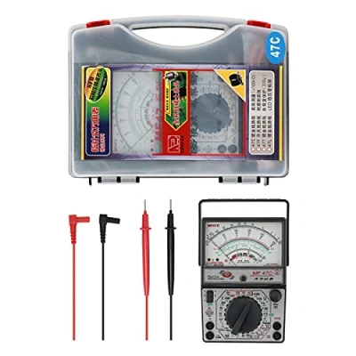 Image of Candeon Analog Multimeter MF47 AC/DC Pointer Current Voltage Resistance Capacitance Tester Continuous Buzzer Test Diode