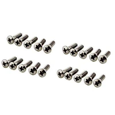 Image of 20 Pack Titanium Alloy Pickguard Mounting Screws Compatible with Fender, Gibson, Ibanez ST TL Guitar Bass Guard Mount Panel Accessories Luthier Projects