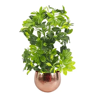 Image of Leaf Design UK Artificial Realistic Potted House Plants, Golden Capella Copper, 65 cm