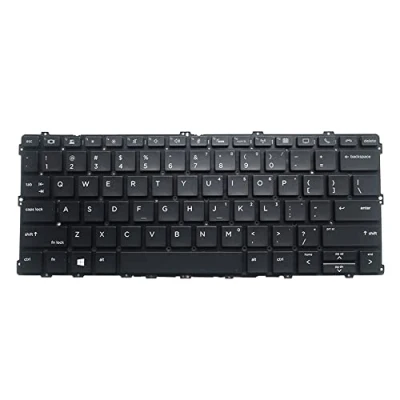 Image of fqparts Replacement Laptop Keyboard For HP EliteBook x360 1030 G2 Black US English Layout