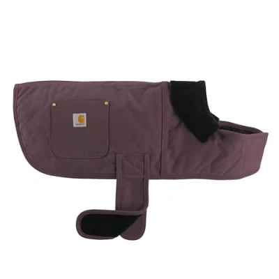 Image of Carhartt Firm Duck Insulated Dog Chore Coat, Deep Wine, Medium