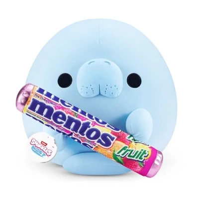 Image of Snackles Series 2 Wave 2, Snack Swap, Sea Cow, Manatee, 50 cm by ZURU Cuddly Squishy Comfort Plush with License Brand Accessory (Sea Mentos)