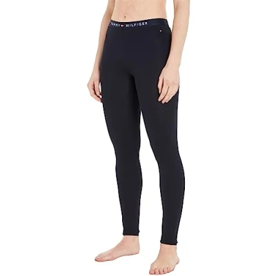Image of Tommy Hilfiger Women&#039;s Legging Uw0uw04524 Leggings, Blue (Desert Sky), S