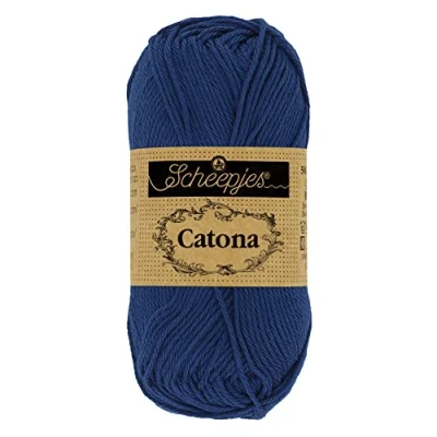 Image of Scheepjes Catona 527 Midnight Yarn 1x10g