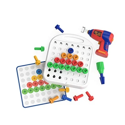 Image of Learning Resources Design &amp; Drill Patterns Shapes, Fine Motor Skills Toy
