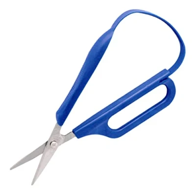 Image of PETA Easi Grip Long Loop Scissors, Stainless Steel and Polymer Handle, Self Opening Ergonomic for Anyone with Poor Hand Control, Weak Joint Problems, 45mm Pointed Blade