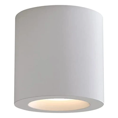 Image of Kos Round Surface Mounted Downlight Matt White IP65, GU10