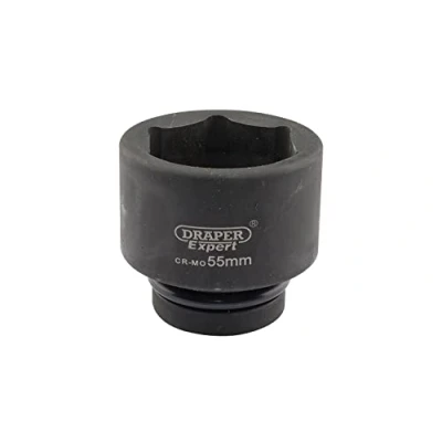 Image of Draper Expert HI TORQ� 6 Point Impact Socket, 1&quot; Sq. Dr., 55mm