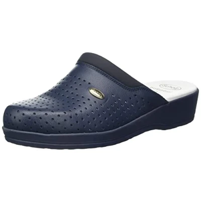 Image of Scholl Women&#039;s BACKGUARD Medical Professional Clog, Navy Blue, 7 UK