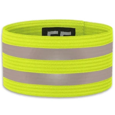 Image of 55 Sport Elasticated Reflective Armbands Yellow 4 Pack