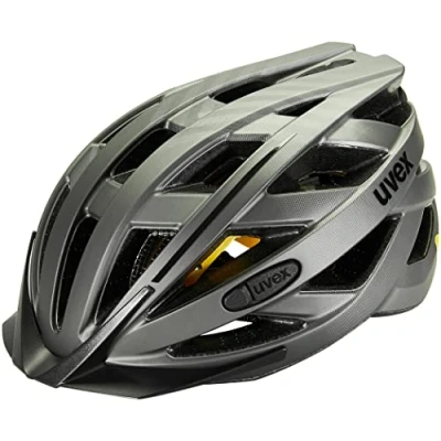 Image of uvex City i vo MIPS Lightweight Bike Helmet for Men &amp; Women System incl. LED Light Titan Matt 56 60 cm