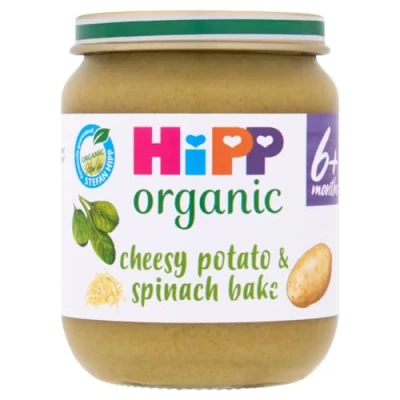 Image of HiPP Organic Cheesy Spinach &amp; Potato Bake 4+ Months 125g