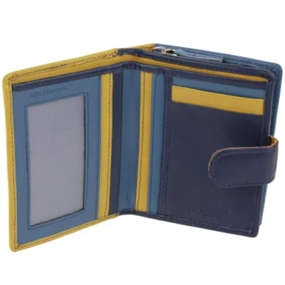 Image of Golunski Leather Ladies Compact Purse/Wallet RFID Protected Arizona Multi