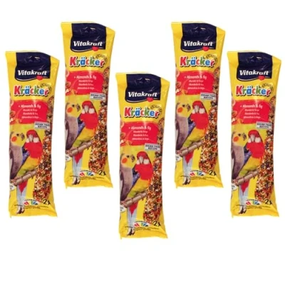 Image of Vitakract Cockatiel Kracker Treat Sticks with Almond and Fig 2pk, Case of 5