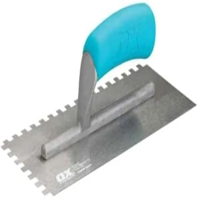Image of OX Trade Notched Stainless Steel Tiling Trowel 6mm