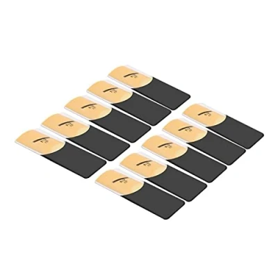 Image of Saxophone Parts 10 Pack Eb Alto Sax Reeds Woodwind Instrument Accessories