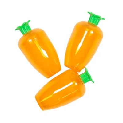 Image of Gem Imports Easter Carrot Shaped Reusable Refillable Decorative Plastic Egg Holders 10cm Pack of 3