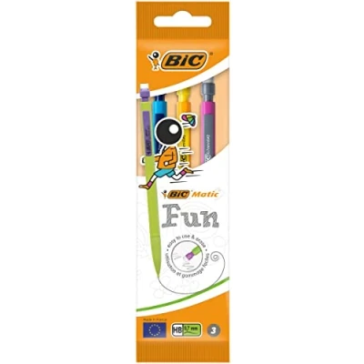 Image of Bic Matic Combos Mechanical Propelling Pencils x 3 Pack with Eraser