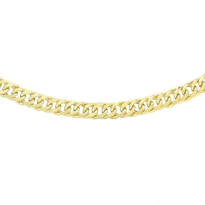 Image of Carissima Gold Unisex 9 ct Yellow 3 mm Triple Curb Chain Necklace of Length 51 cm/20 Inch