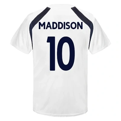 Image of Tottenham Hotspur FC Boys Maddison 10 Poly T Shirt White 11 Years
