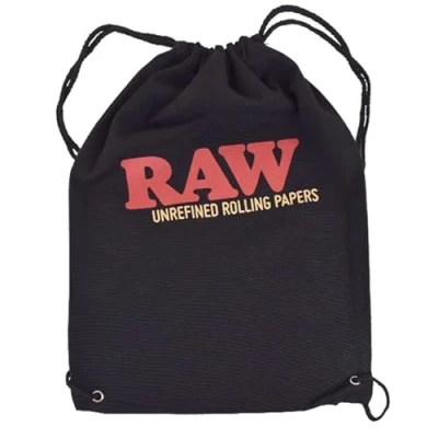 Image of RAW Drawstring Bag Black