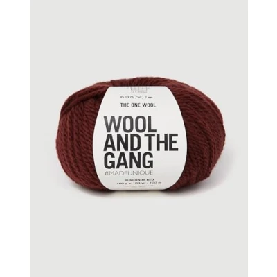 Image of Wool and The Gang, One Wool, Burgundy Red, 100g, Chunky