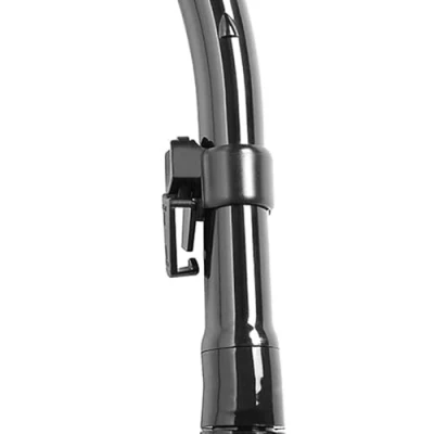 Image of CRESSI Dry Snorkel Unisex Premium for Diving/Apnea/Snorkeling, Black/Black, One Size