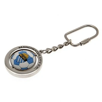 Image of Manchester City F.C. Spinner Keyring FB