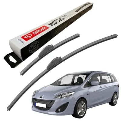 Image of Silbak Windscreen Wipers, for MAZDA 5 (2010 ONWARDS) Wiper Blades, 650mm/400mm