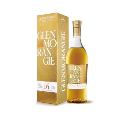 Image of Glenmorangie The Nectar 16 Year Old Whisky, Aged in Bourbon &amp; Sweet White Wine Casks, Gift Box, 70cl
