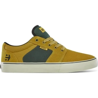Image of Etnies Men&#039;s Barge LS Skate Shoe, TAN/Green, 7 UK
