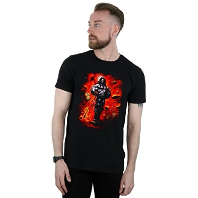Image of DC Comics Men&#039;s Lobo Cosmos T Shirt Black XXX Large