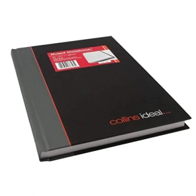 Image of Collins Ideal A5 Feint Ruled Manuscript Book 192 Pages, Grey