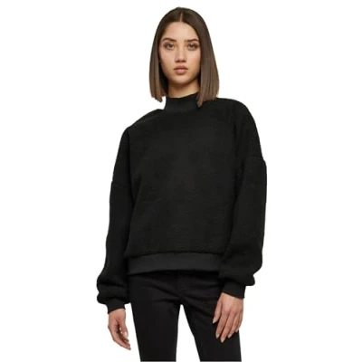 Image of Urban Classics Fleece jumper, Women&#039;s, Size: XL, Black