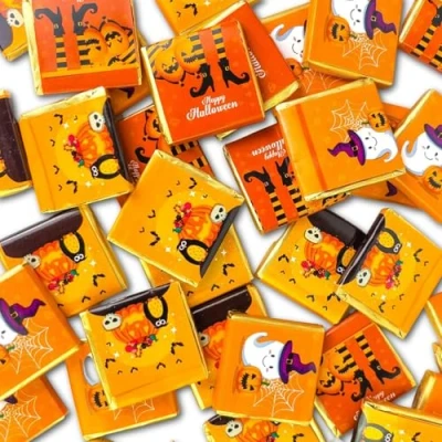 Image of Halloween Chocolate Neapolitans Perfect For Trick or Treat a Party (25 Chocolates)