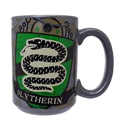 Image of HARRY POTTER Hogwarts Crest Mug (One Size) (Slytherin), Slytherin, One size