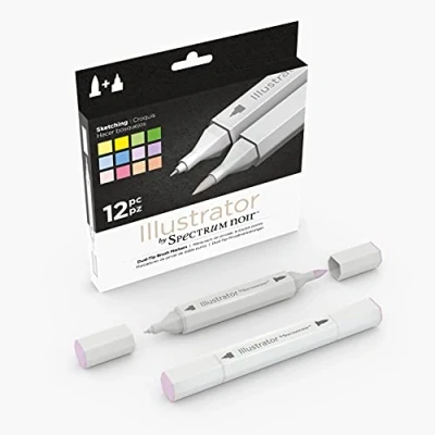 Image of Spectrum Noir Illustrator (12Pc) Sketching, Pack of 12 , SPECN IL12 SKE