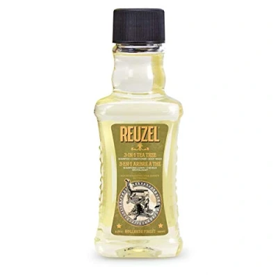 Image of Reuzel 3 In 1 Tea Tree Shampoo Cleanses Hair and Body Soothes Moisturizes Your Skin Is Ideal for Overall Scalp Care Rinses Clean Can Be Used Daily Vegan Formula 100 ml