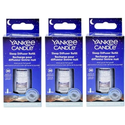Image of 3 x Yankee Candle Electric Sleep Diffuser Refill 14ml Starry Slumber