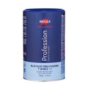 Image of Indola Profession Rapid Blonde Blue Dust Free Powder Bleach 500G