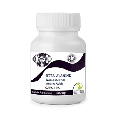 Image of Beta Alanine 120 Capsules Non Essential Amino Acid Health Supplements Nutrition Pills Healthy Mood