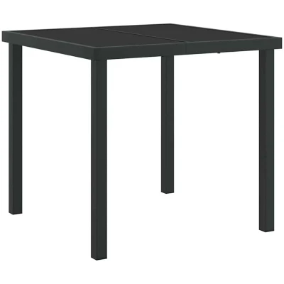 Image of vidaXL 3 Piece Garden Dining Set with Cushions Grey Poly Rattan