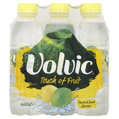 Image of Volvic Touch of Fruit Lemon &amp; Lime Flavoured Water 6 x 500ml