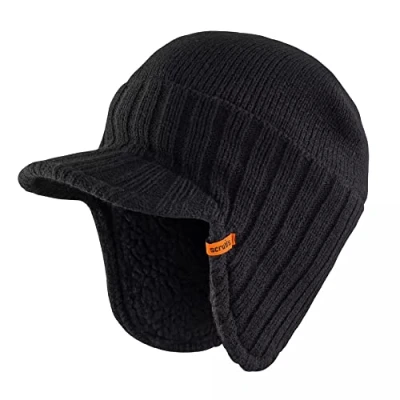 Image of Scruffs Trade Peaked Beanie Black