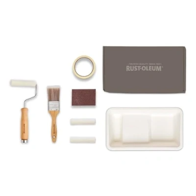 Image of Rust Oleum Ready to Roll Eco Paint Kit (Small) Kitchen Tile Gloss Moody Darks