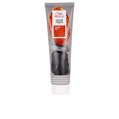 Image of Wella Professional Color Fresh Mask Temporary Refresh Treatment Semi Permanent Hair Dye Wash Out Colour 150ml Copper Glow