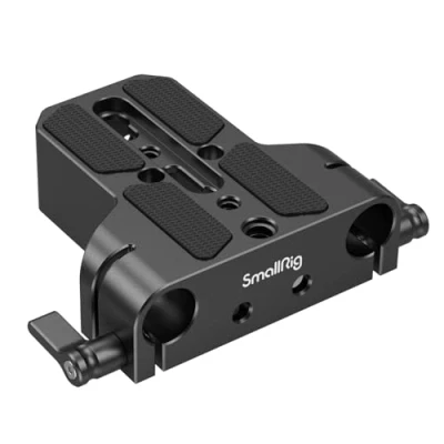 Image of SMALLRIG Universal Base Plate with 15mm Rod Rail Clamp, Mounting Baseplate for Sony A7 Series, Canon/Nikon/Panasonic/Fujifilm/BMPCC, Both Cameras &amp; Cages 1674