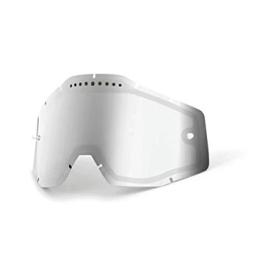 Image of 100% Racecraft/Accuri/Strata Vented Dual Pane Lens Anti Fog, Silver, One Size